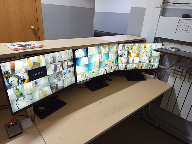 установка купольной видеокамеры